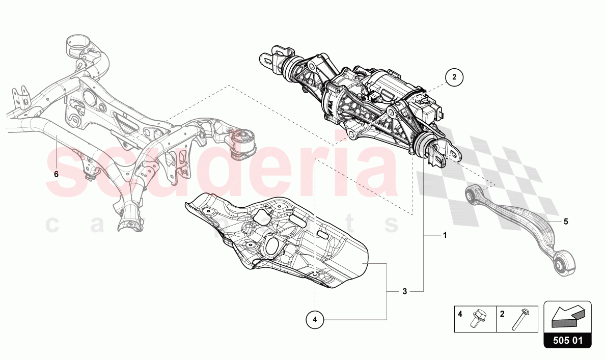 STEERING GEAR of Lamborghini Lamborghini Urus Performante