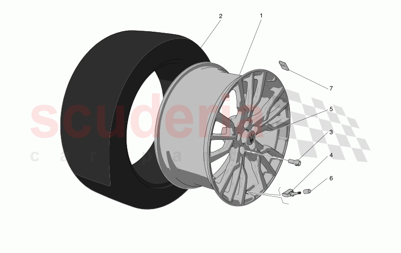 WHEELS AND TYRES of Maserati Maserati Grecale GT  Automatic 2.0 T4 4WD 300HP MHEV