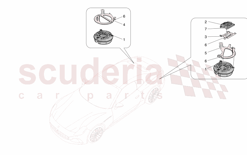 SOUND DIFFUSION SYSTEM of Maserati Maserati GranCabrio M189 FOLGORE  AUTOMATIC 4WD BEV 560 kW