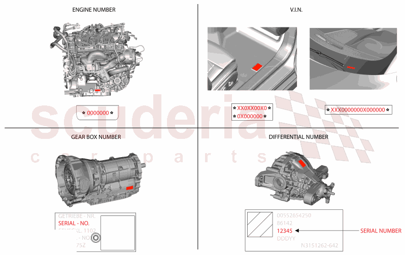 01.AC - 1 CAR IDENTIFICATION NUMBER of Maserati Maserati GranTurismo M189 TROFEO  AUTOMATIC 4WD 3.0 BT V6 550 HP