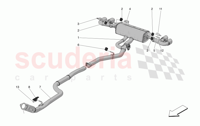 SILENCERS of Maserati Maserati Grecale GT  Automatic 2.0 T4 4WD 300HP MHEV