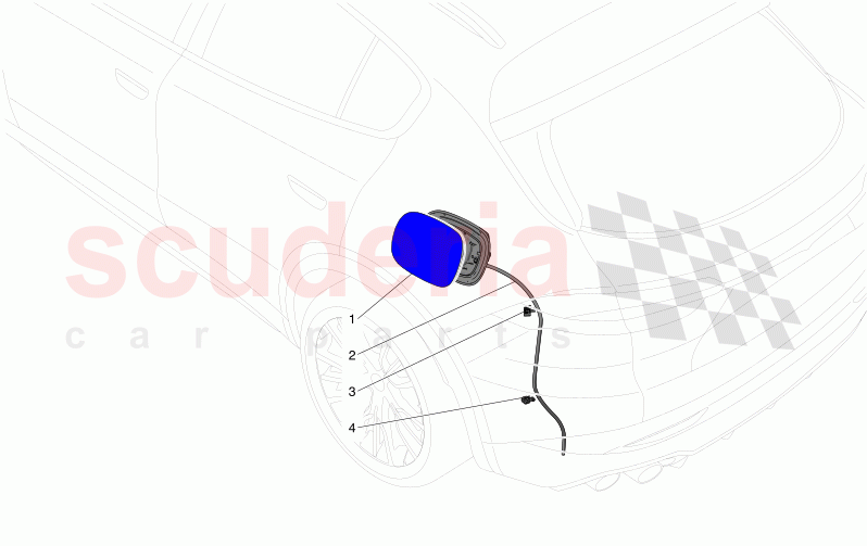 FUEL TANK DOOR AND CONTROLS of Maserati Maserati Grecale GT  Automatic 2.0 T4 4WD 300HP MHEV
