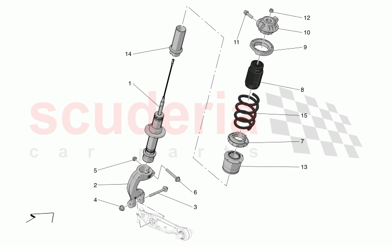 FRONT SHOCK ABSORBER DEVICES of Maserati Maserati MC20 Notte Automatic 3.0 BT V6 2WD 630HP