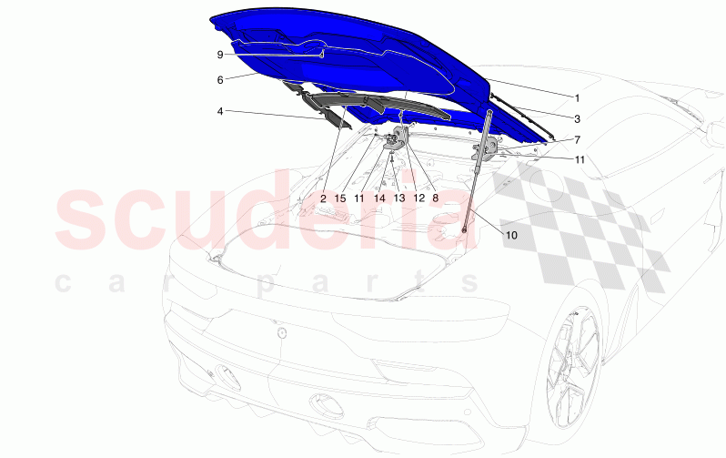 REAR LID of Maserati Maserati MC20 Leggenda Automatic 3.0 BT V6 2WD 630HP