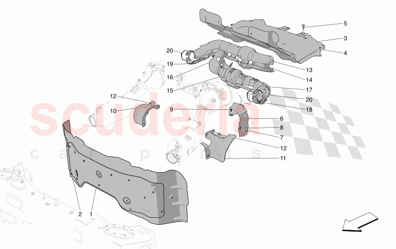 THERMAL INSULATING PANELS of Maserati Maserati MC20 GT2 Stradale  Automatic 3.0 BT V6 2WD 630HP - 640HP