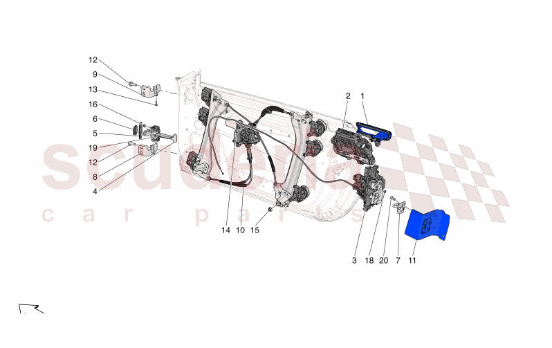 DOORS: MECHANISMS of Maserati Maserati GranTurismo M189 FOLGORE  AUTOMATIC 4WD BEV 560 kW