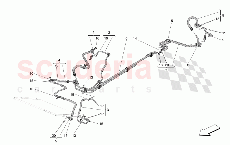 A/C UNIT: ENGINE COMPARTMENT DEVICES of Maserati Maserati MC20 Icona Automatic 3.0 BT V6 2WD 630HP