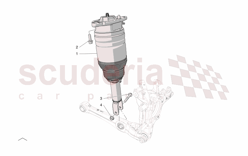 REAR SHOCK ABSORBER DEVICES of Maserati Maserati GranTurismo M189 MODENA  AUTOMATIC 4WD 3.0 BT V6 490 HP