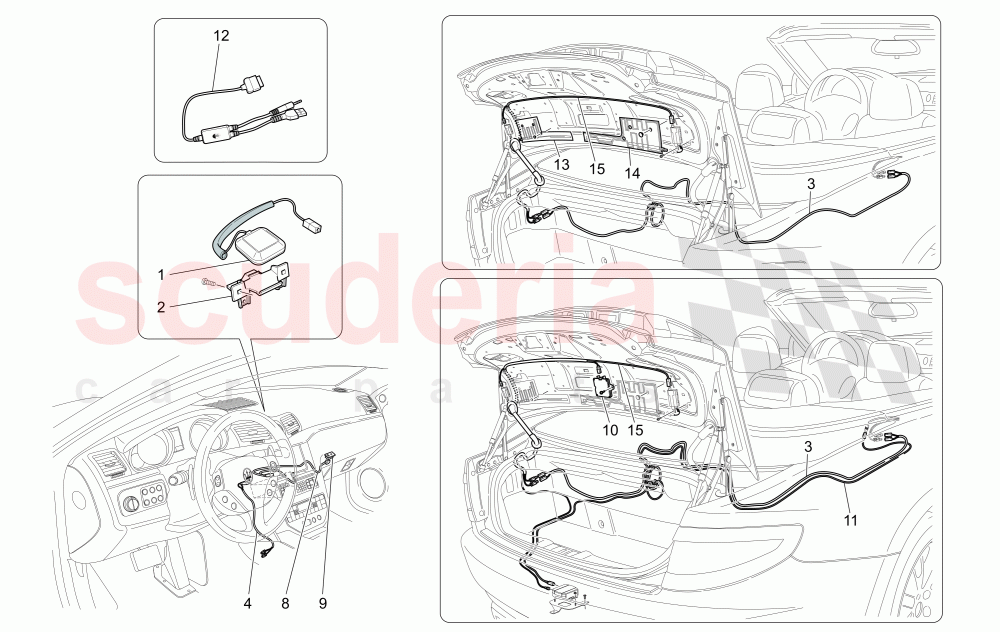RECEPTION AND CONNECTION SYSTEM of Maserati Maserati GranCabrio (2017+) Special Edition
