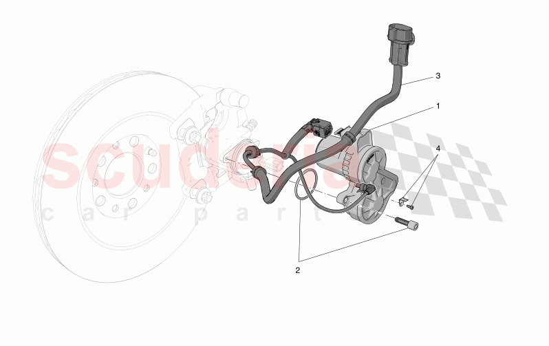 PARKING BRAKE of Maserati Maserati Grecale Folgore Automatic 4WD BEV 400 kW