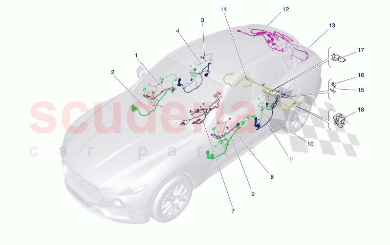 MAIN WIRING of Maserati Maserati Levante Modena Automatic 3.0 BT V6 4WD 430HP