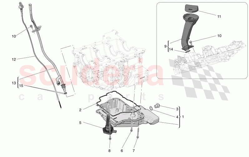 LUBRICATION SYSTEM: CIRCUIT AND COLLECTION of Maserati Maserati Grecale Trofeo Automatic 3.0 BT V6 530HP