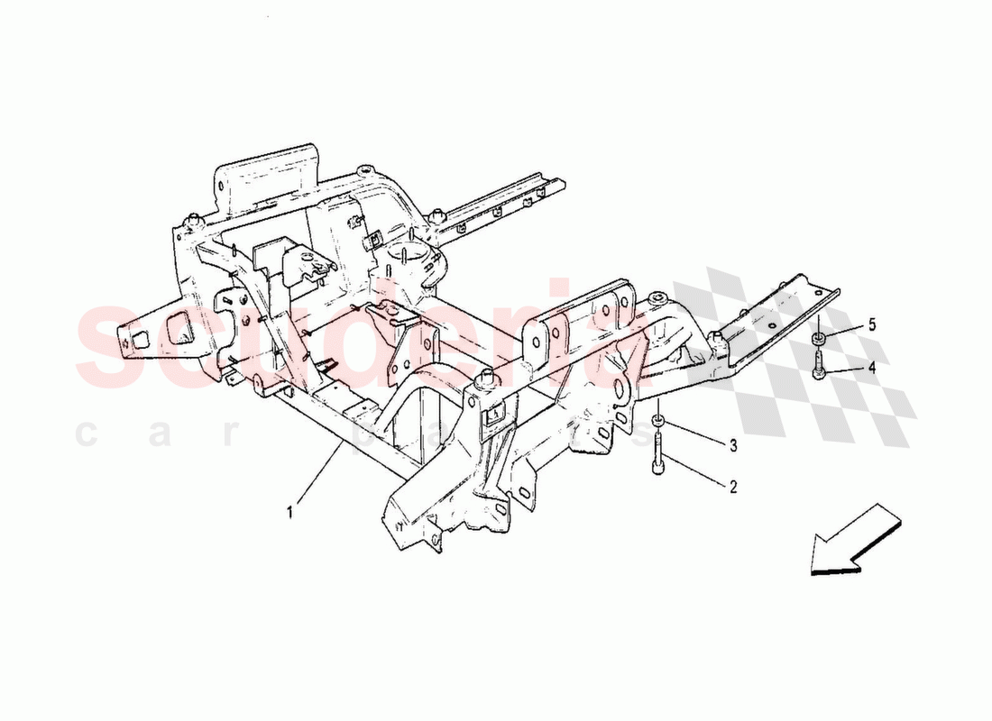 Front Underchassis of Maserati Maserati GranTurismo MC Stradale