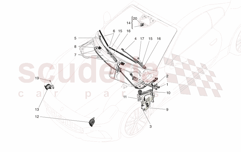 EXTERNAL VEHICLE DEVICES of Maserati Maserati GranCabrio M189    AUTOMATIC 4WD 3.0 BT V6 490 HP