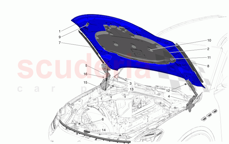 FRONT LID of Maserati Maserati Grecale GT  Automatic 2.0 T4 4WD 300HP MHEV