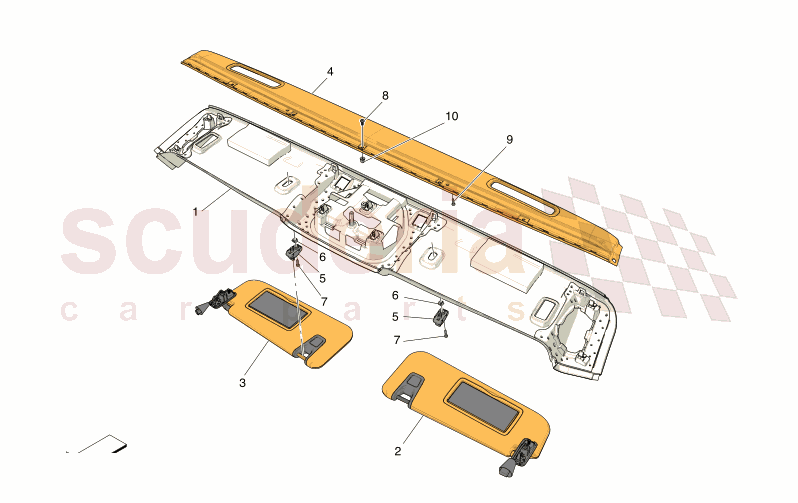 ROOF AND SUN VISORS of Maserati Maserati GranCabrio M189 TROFEO  AUTOMATIC 4WD 3.0 BT V6 550 HP
