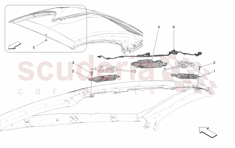 ELECTRICAL CAPOTE: CLOSINGS AND MICROSWITCHES of Maserati Maserati GranCabrio M189 FOLGORE  AUTOMATIC 4WD BEV 560 kW