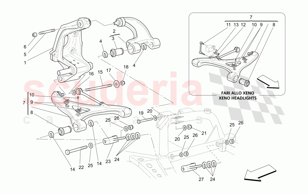 REAR SUSPENSION of Maserati Maserati 4200 Coupe (2002-2004) CC