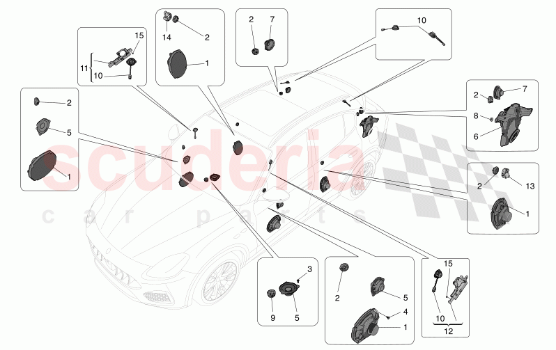 SOUND DIFFUSION SYSTEM of Maserati Maserati Grecale GT  Automatic 2.0 T4 4WD 300HP MHEV