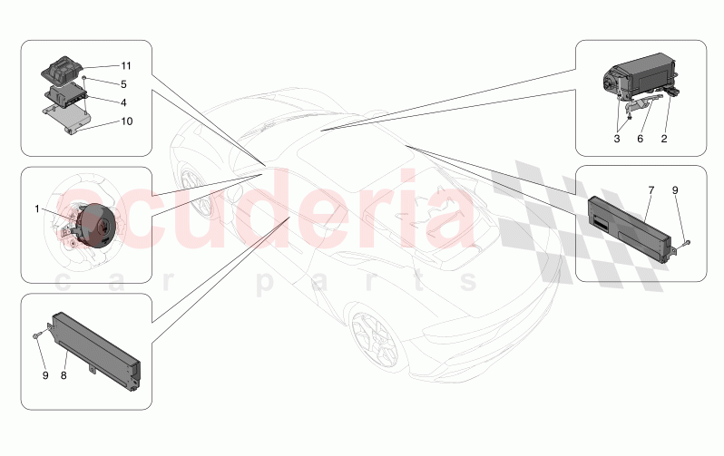 AIRBAG SYSTEM of Maserati Maserati MC20 Automatic 3.0 BT V6 2WD 630HP