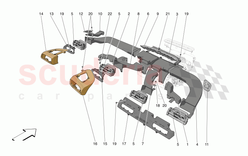 A/C UNIT: DIFFUSION of Maserati Maserati MC20 Automatic 3.0 BT V6 2WD 630HP