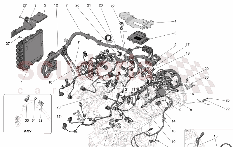 ELECTRONIC CONTROL: INJECTION AND ENGINE TIMING CONTROL of Maserati Maserati GranTurismo M189    AUTOMATIC 4WD 3.0 BT V6 490 HP