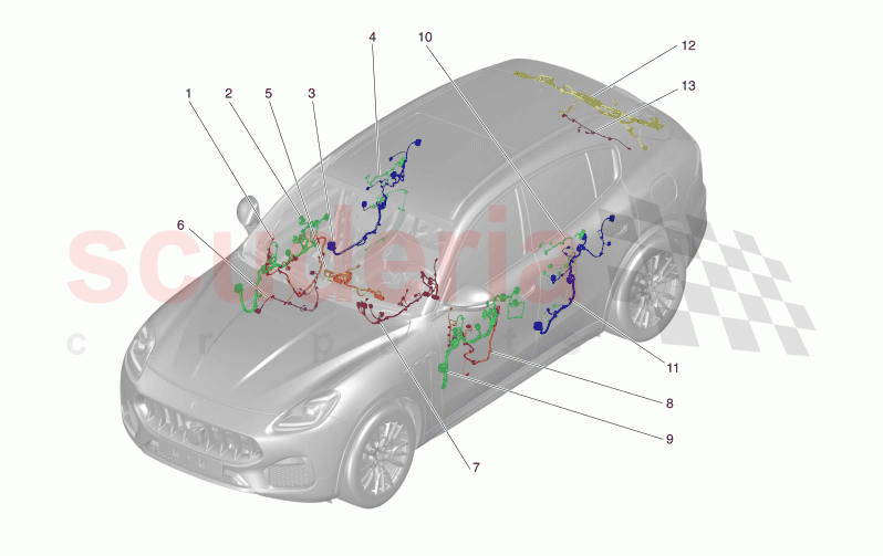 MAIN WIRING of Maserati Maserati Grecale GT  Automatic 2.0 T4 4WD 300HP MHEV
