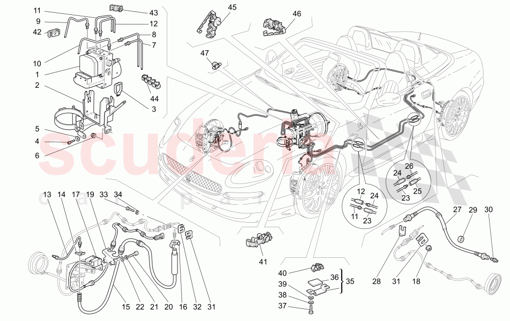 BRAKING SYSTEM (Available with: "Spyder 90th Anniversary" Version) of Maserati Maserati 4200 Spyder (2005-2007) CC