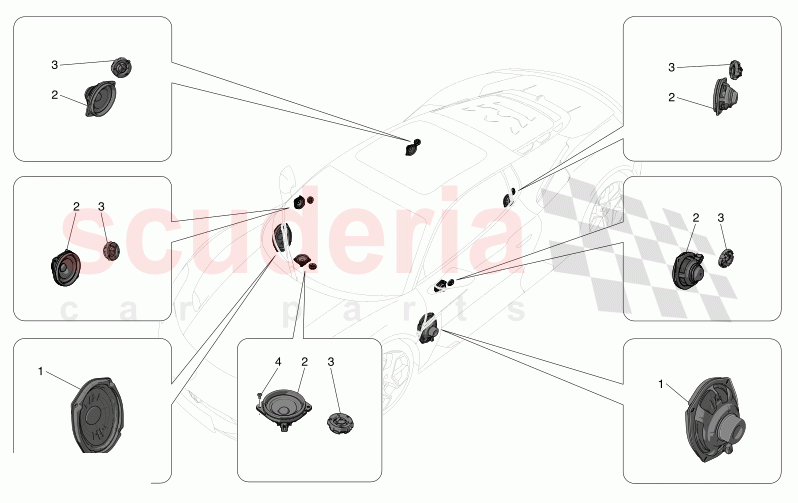 SOUND DIFFUSION SYSTEM of Maserati Maserati MC20 Leggenda Automatic 3.0 BT V6 2WD 630HP