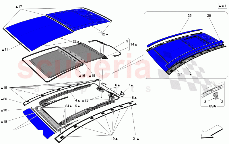 SUNROOF of Maserati Maserati Grecale GT  Automatic 2.0 T4 4WD 300HP MHEV