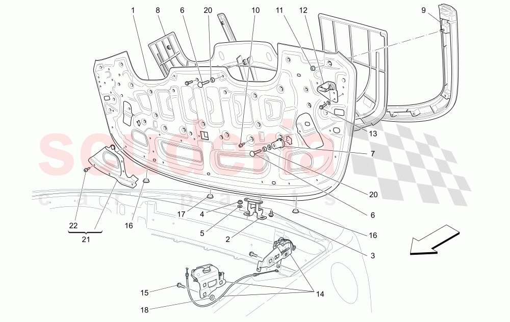 ELECTRICAL CAPOTE: COVERS (Not available with: CENTENNIAL INTERNALS, Special Edition) of Maserati Maserati GranCabrio (2011-2012) Sport
