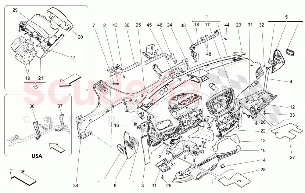 DASHBOARD UNIT of Maserati Maserati Ghibli (2014-2016) S Q4