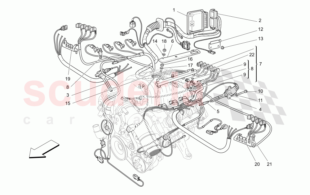 INJECTION - IGNITION DEVICE of Maserati Maserati 4200 Coupe (2002-2004) CC