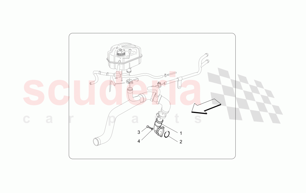 COOLING SYSTEM: WATER PUMP of Maserati Maserati Quattroporte (2003-2007) DuoSelect