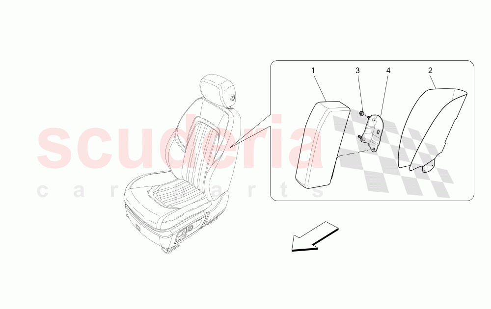 FRONT SIDE BAG SYSTEM of Maserati Maserati Ghibli (2014-2016) S