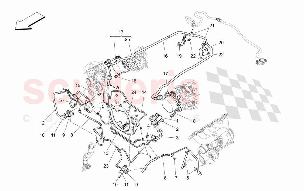 ADDITIONAL AIR SYSTEM of Maserati Maserati Quattroporte (2013+) GTS