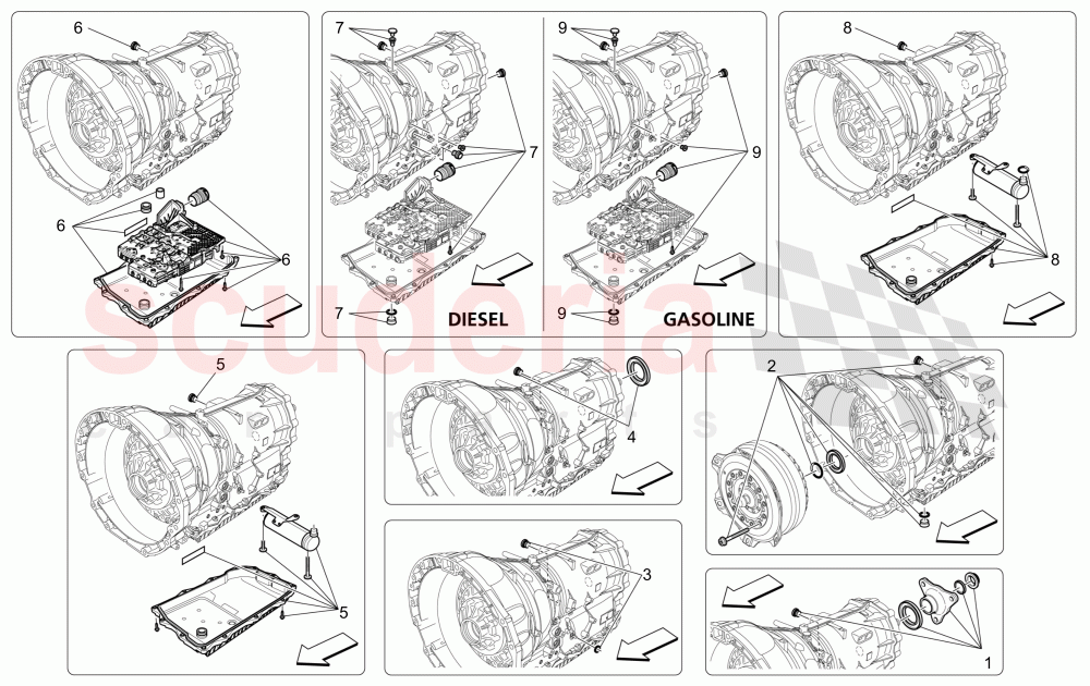 GEARBOX HOUSINGS of Maserati Maserati Quattroporte (2013-2016) S V6 410bhp