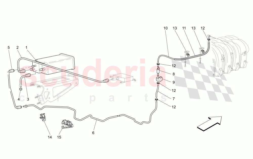 ANTIEVAPORATION SYSTEM of Maserati Maserati 4200 Coupe (2005-2007) GT