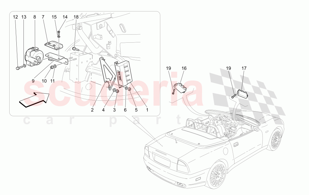ALARM AND IMMOBILIZER SYSTEM of Maserati Maserati 4200 Spyder (2005-2007) GT