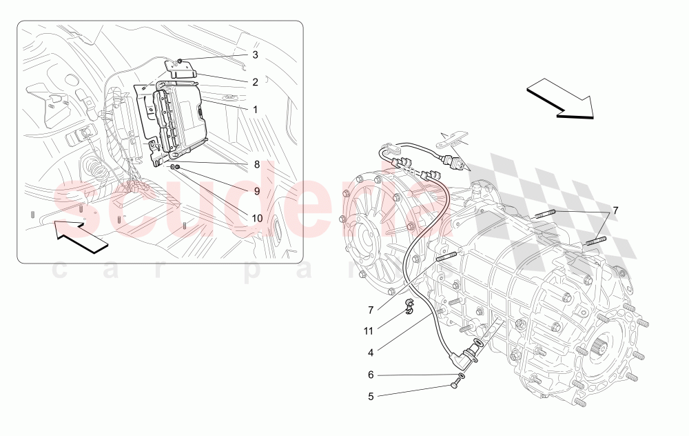 ELECTRONIC CONTROL (GEARBOX) of Maserati Maserati GranTurismo (2012-2016) Sport CC
