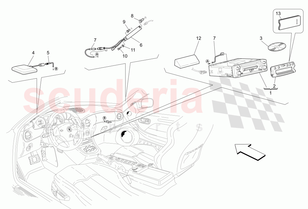 IT SYSTEM (Available with: "Spyder 90th Anniversary" Version) of Maserati Maserati 4200 Spyder (2005-2007) CC