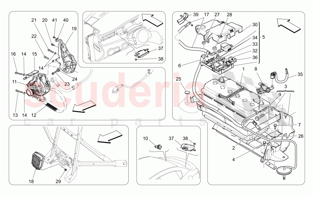ENERGY GENERATION AND ACCUMULATION of Maserati Maserati Quattroporte (2013-2016) S V6 410bhp