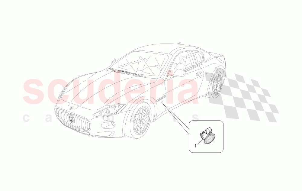 SIDE LIGHT CLUSTERS of Maserati Maserati GranTurismo (2012-2016) Sport CC