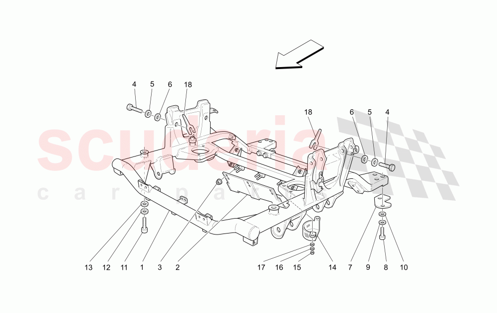 FRONT UNDERCHASSIS of Maserati Maserati GranSport Spyder (2005-2007)