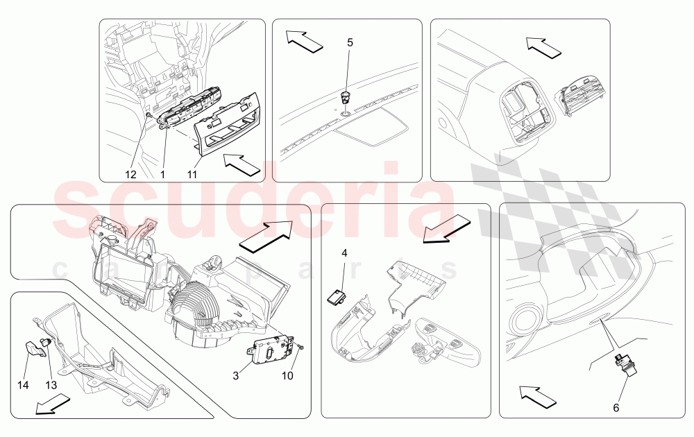 A/C UNIT: ELECTRONIC CONTROL of Maserati Maserati Ghibli (2017+) S