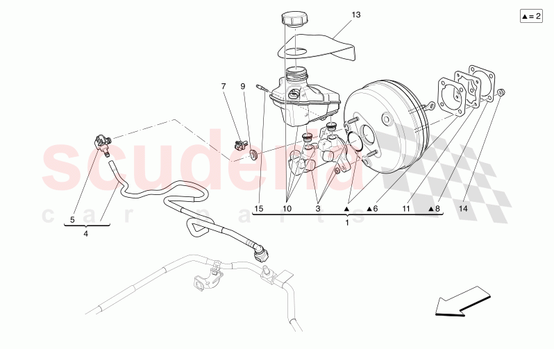 BRAKE SERVO SYSTEM of Maserati Maserati Levante Modena Automatic 3.0 BT V6 4WD 430HP