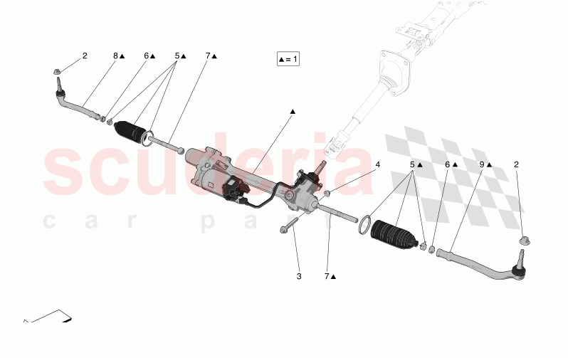 COMPLETE STEERING RACK UNIT of Maserati Maserati MC20 Leggenda Automatic 3.0 BT V6 2WD 630HP