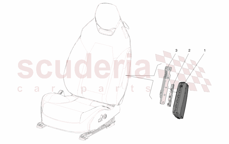 FRONT SIDE BAG SYSTEM of Maserati Maserati GranTurismo M189 FOLGORE  AUTOMATIC 4WD BEV 560 kW