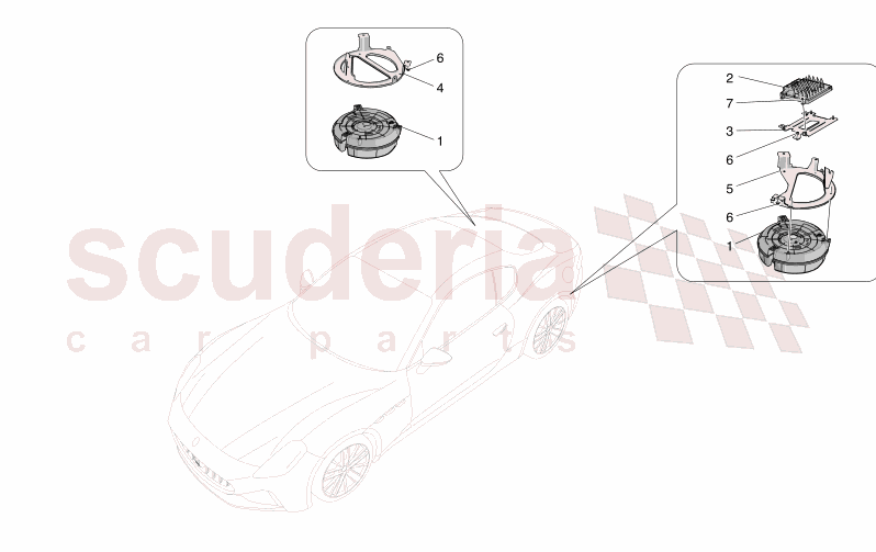 SOUND DIFFUSION SYSTEM of Maserati Maserati GranTurismo M189 FOLGORE  AUTOMATIC 4WD BEV 560 kW