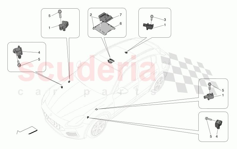 ELECTRONIC CONTROL (SUSPENSION) of Maserati Maserati Grecale Modena Automatic 2.0 T4 4WD 250HP MHEV